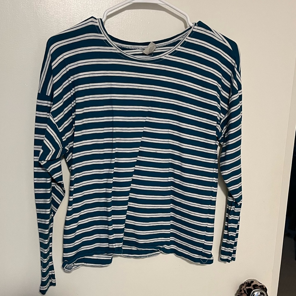 337 Brand Long Sleeve Striped Tee, Size S